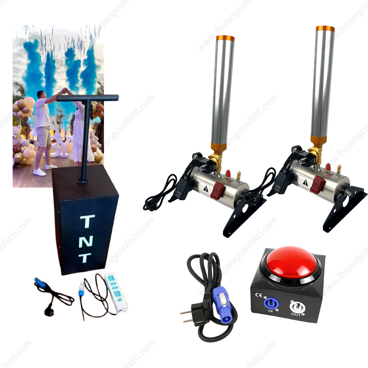 Confetti Cannon Tube - TNT Электрическая пушка с определением пола,