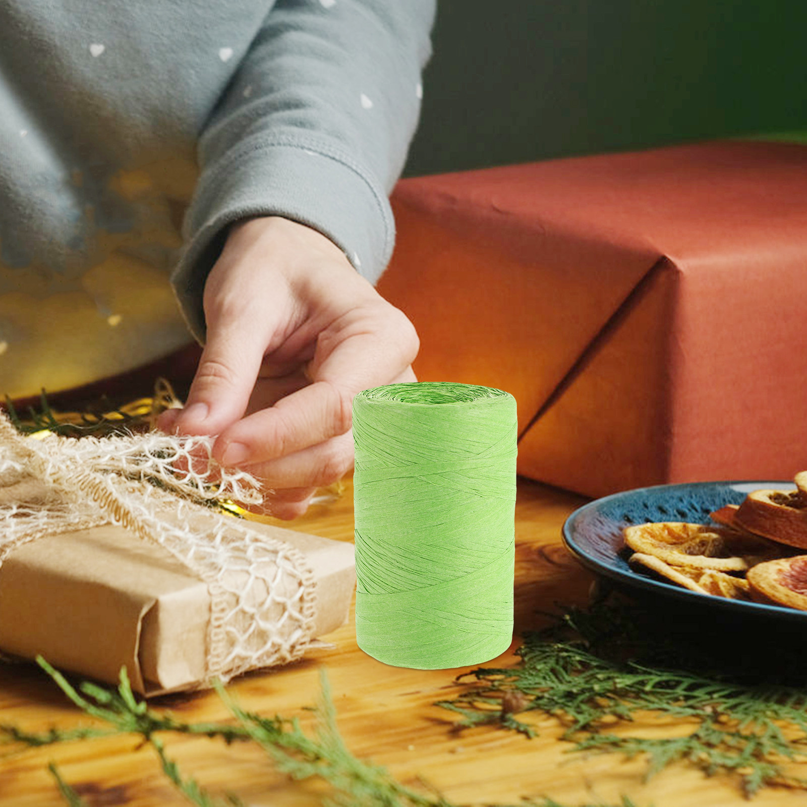 Бумажная лента из рафии, цветн – обзор и цена Papercraft Supply Ribbon
