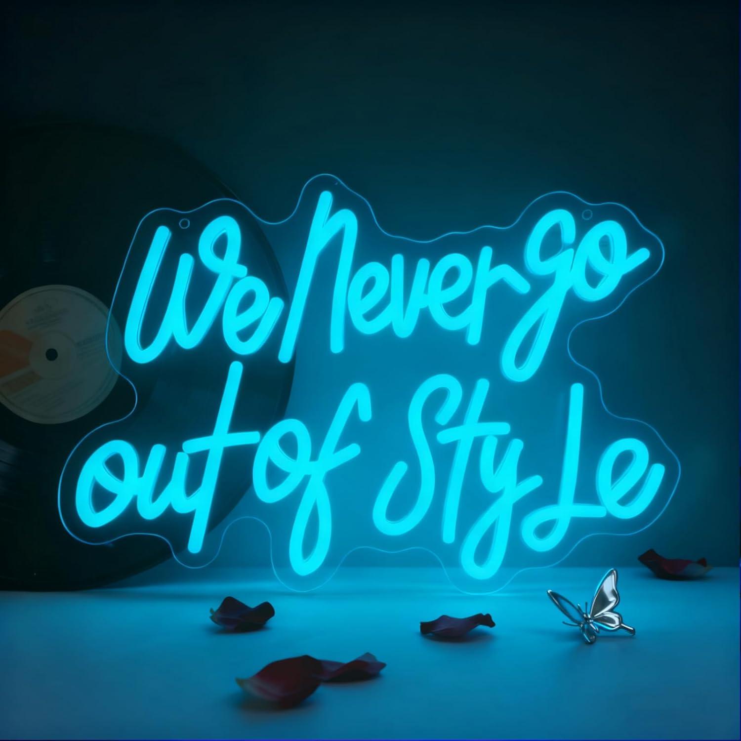 Неоновая вывеска «We Never Go  – обзор и цена Neon Sign Party