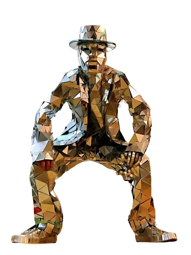 Зеркальный мужской костюм, сер – обзор и цена Event Party Dj